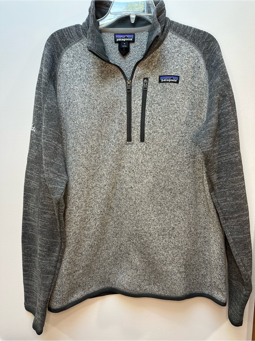 Patagonia Men’s Gray Two-Tone Half-Zip Fleece Pullover